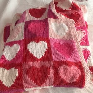 Talbots heart print sweater